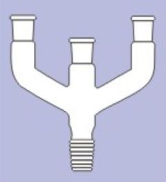 Connection Tube with three mouths, 19/26 & 24/29