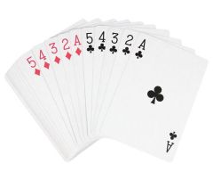 Playing Cards, jumbo, 1 pack (17.5 x 12cm)