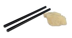 Electrostatic Friction Rod, Ebonite pair with animal fur