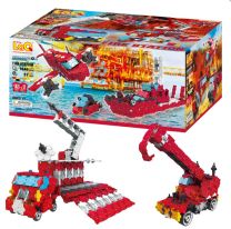 LaQ Hamacron Constructor Fire Station - 15 models, 1040 pieces