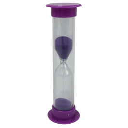 Mini Sand Timer, 5 minutes, Purple | Science First